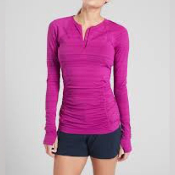 Athleta Women’s Pink Pacifica UPF Long sleeve Top, Size XSmall - Picture 1 of 11